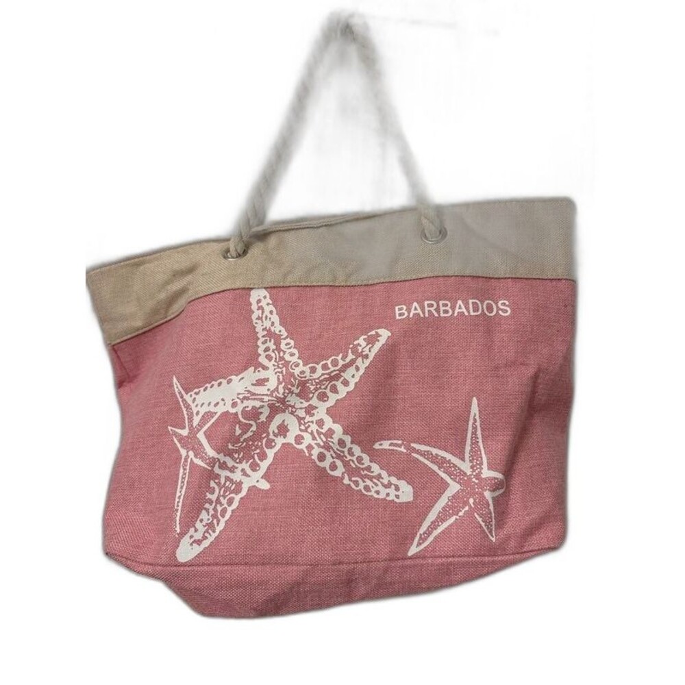 Barbados Starfish Beach Tote Bag with Rope Handles